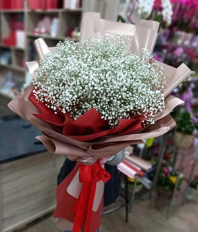 Букет цветов из: Гипсофила в Рыбном