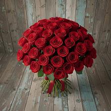 Букет 55 Красных роз Фридом #REPLACE_PRED# Рыбном