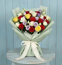 Букет цветов из:  Розы в Рыбном