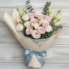 Букет цветов из:  Лизиантусы #REPLACE_PRED# Рыбном