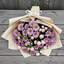 Букет цветов из:  Розы и Хризантемы в Рыбном