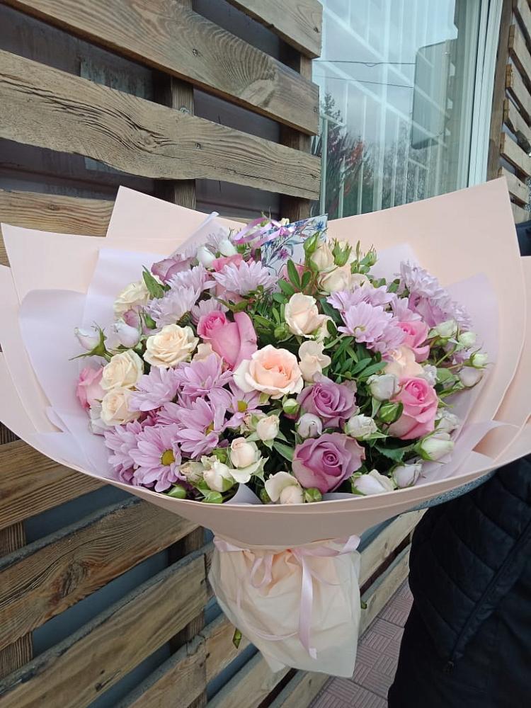 Букет цветов из: Розы и Хризантемы в Рыбном