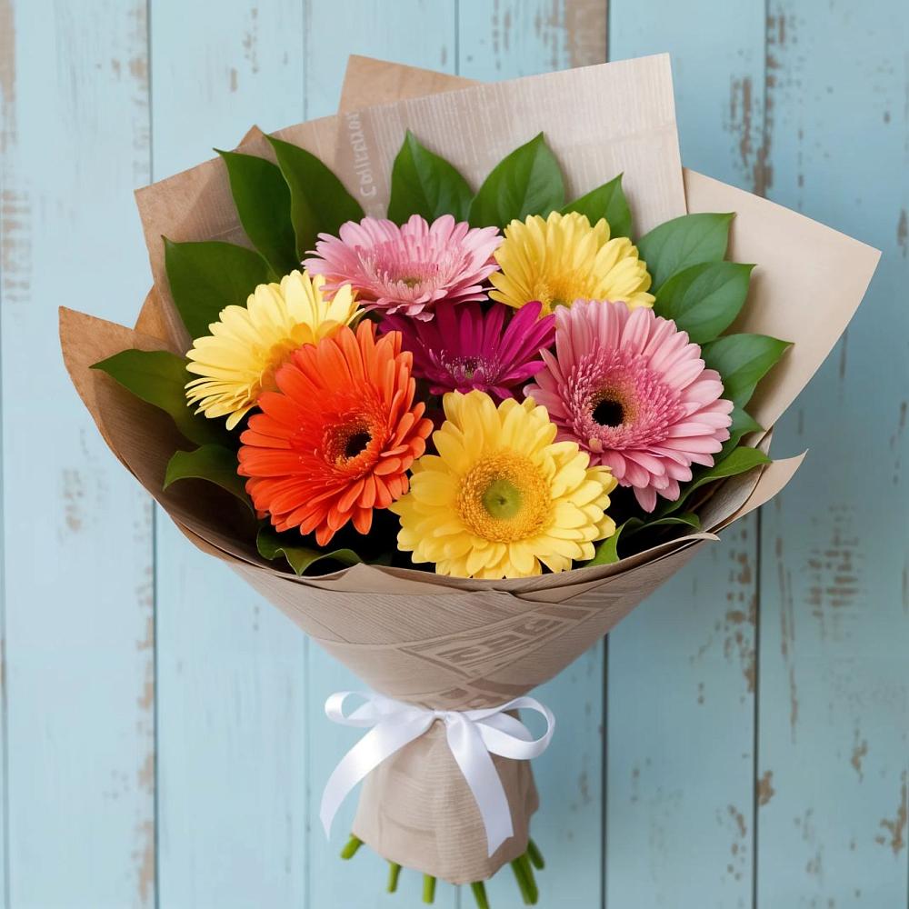 Букет цветов из: Герберы в Рыбном