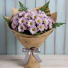 Букет цветов из:  Хризантемы #REPLACE_PRED# Рыбном