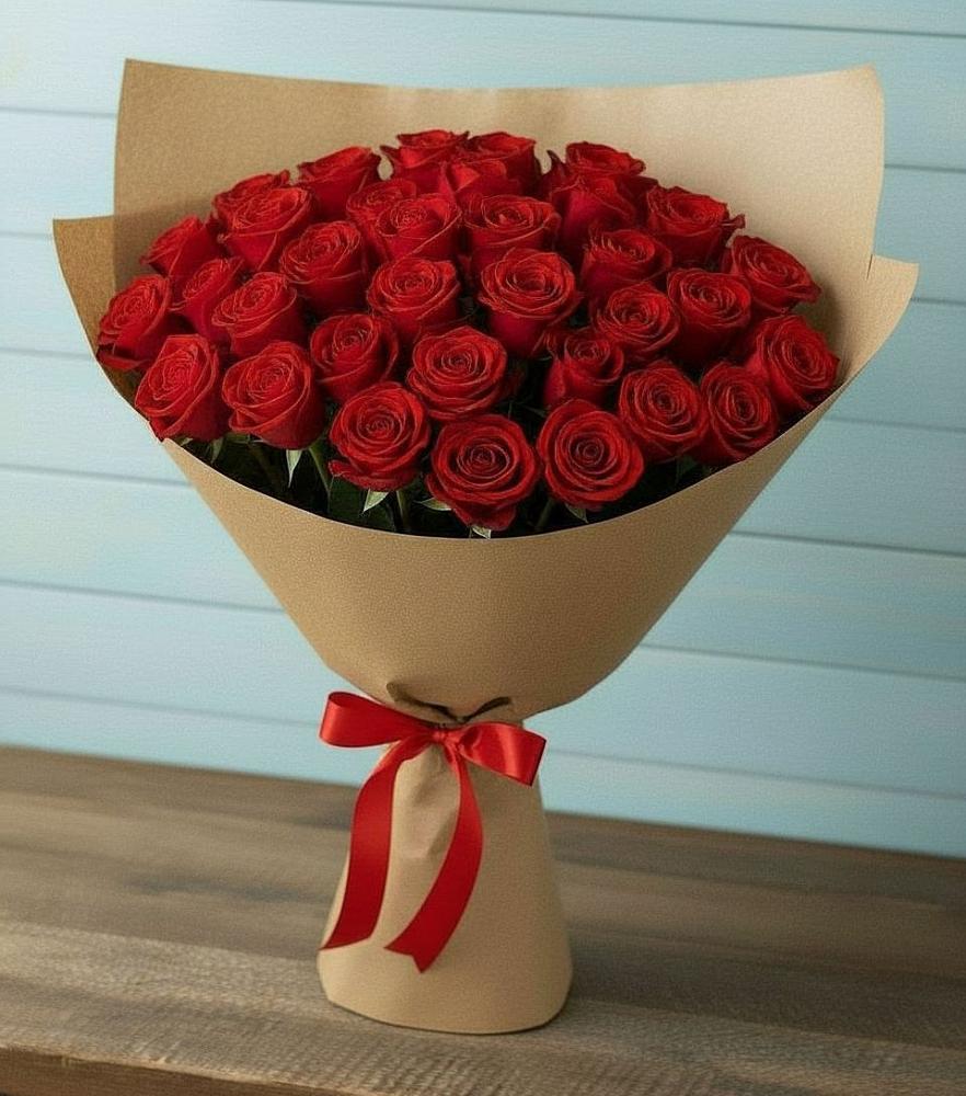 Букет Красные розы Милано в Рыбном