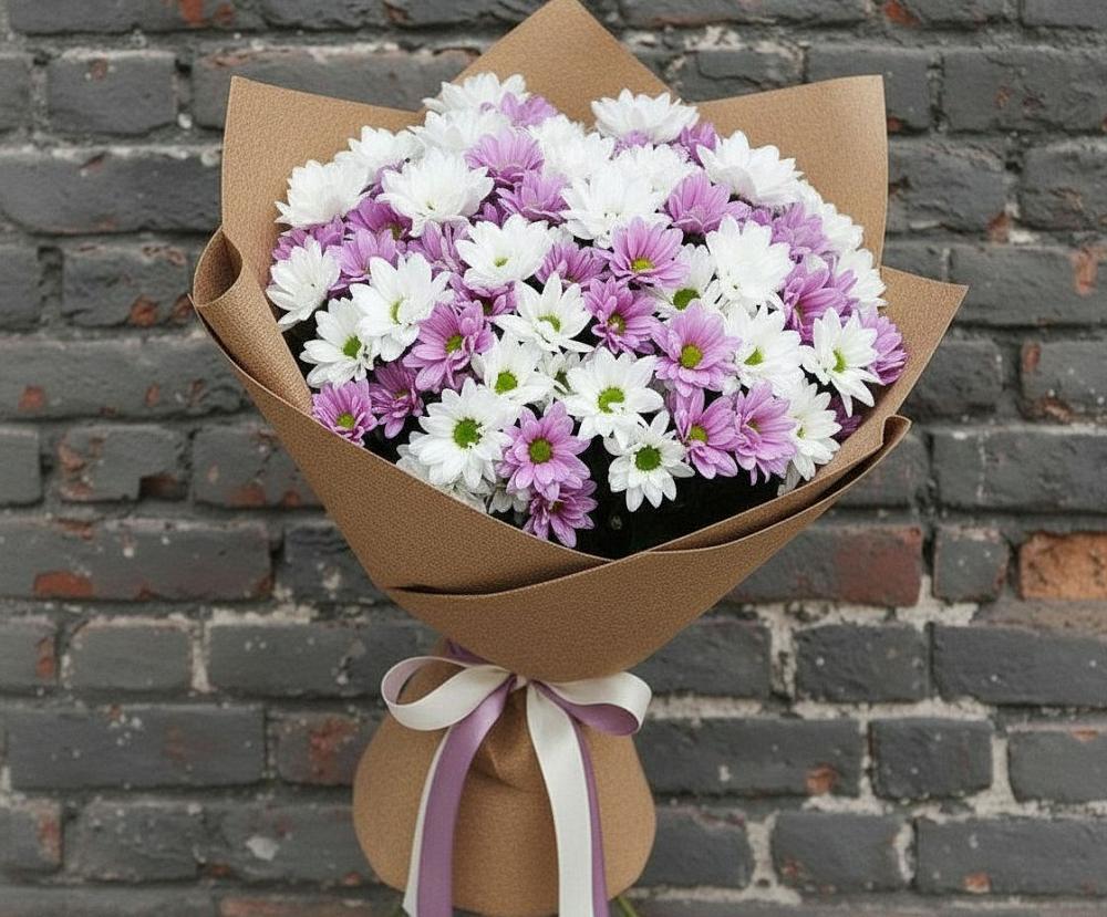 Букет цветов из: Хризантемы в Рыбном